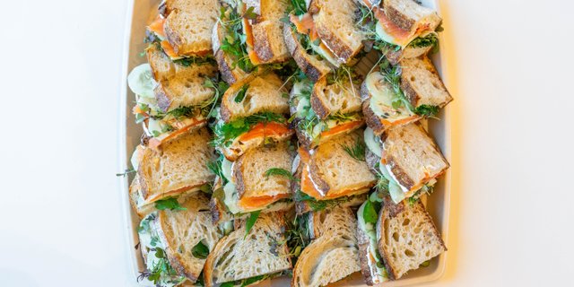 Smoked Salmon Sandwich Platter