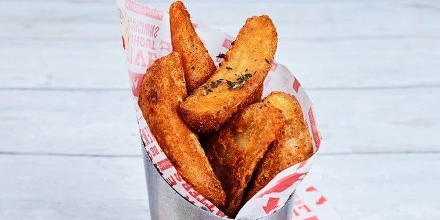 Garlic-Thyme Potato Wedges