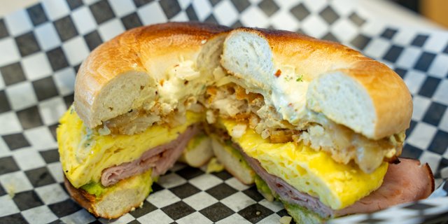 The Hammy Bagel Sandwich