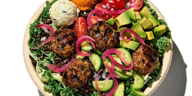 Spicy Lamb + Avocado Bowl