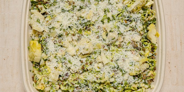 Brussels Sprouts & Artichoke Salad