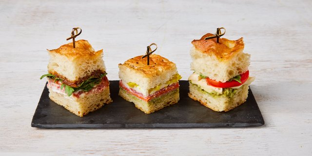 Pressed Italian Focaccia Sandwich Platter