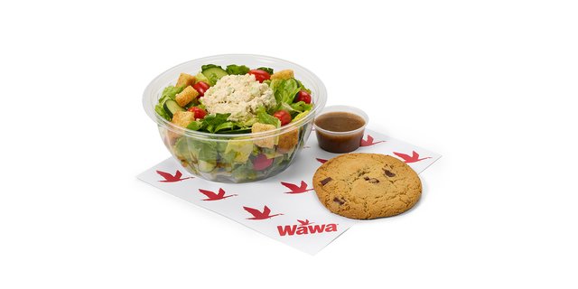 Salad Topped W/ Chicken Salad Meal