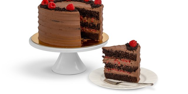 Choco-Nutella Raspberry Cake