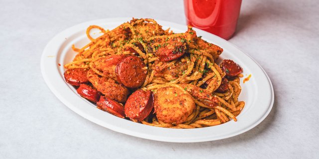 Crispy Shrimp Cajun Pasta
