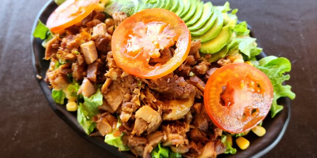 Pulled Pork Avocado Salad