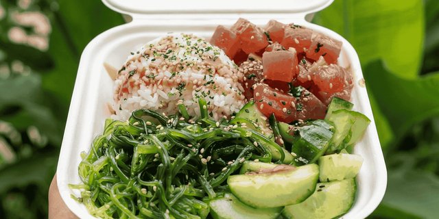 Ponzu Scheme Poke Bowl