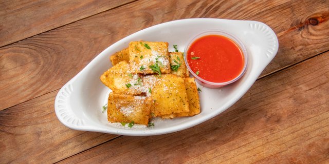 Fried Ravioli Bites .