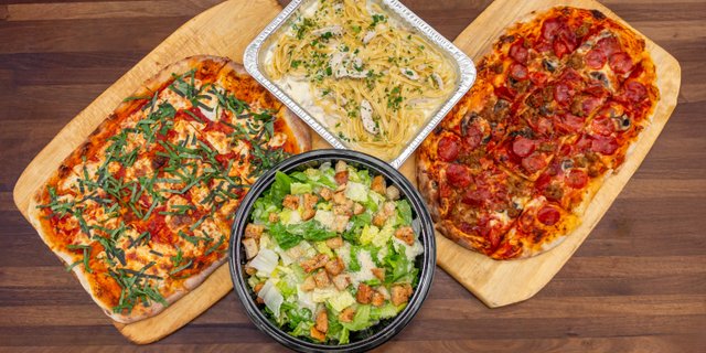 Pizza, Pasta & Salad