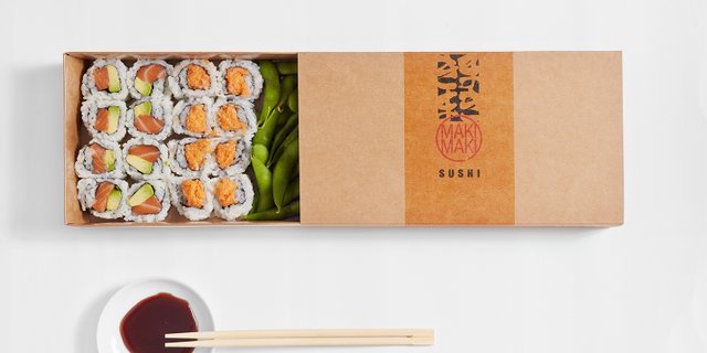 Salmon Duo Bento 16pc Box