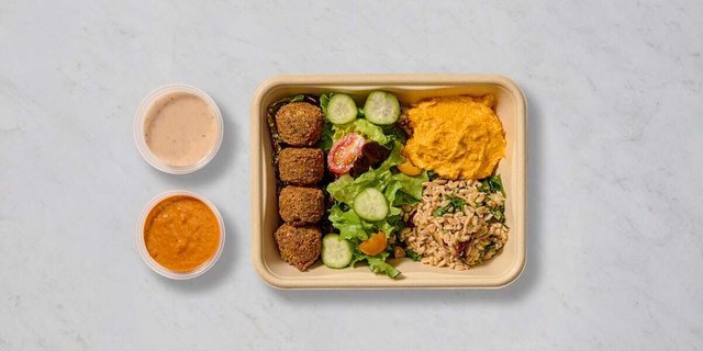 Happier Vegan With Baked Falafel