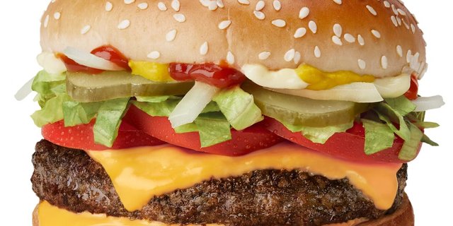 Quarter Pounder w/ Cheese Deluxe Burger