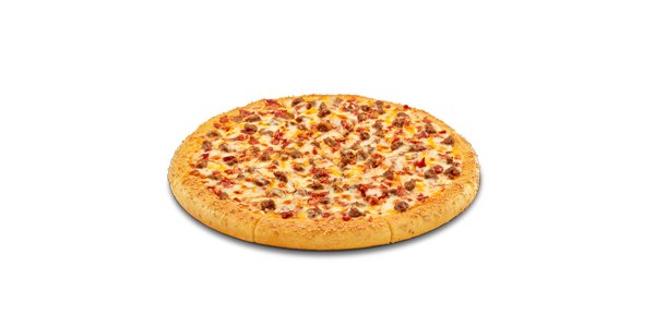 Thin Crust Bacon Cheddar Burger Pizza