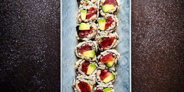 Brown Rice Tuna Avocado Roll