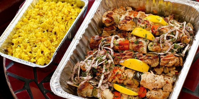 Pomegranate Chicken Kebabs