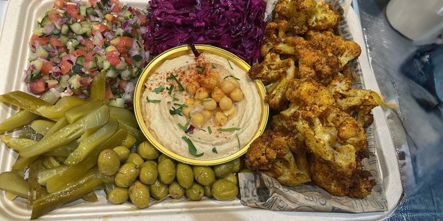 Cauliflower Hummus Platter
