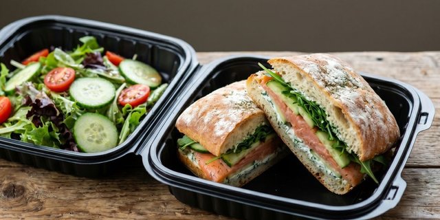 Smoked Salmon & Herb Sandwich Boxed Lunch