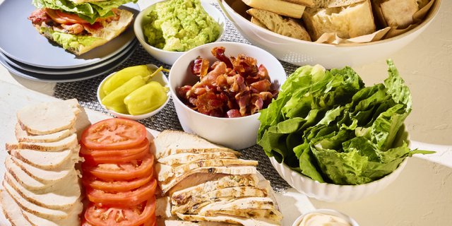 Build Your Own Club Sandwich Platter
