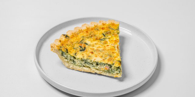 Spinach, Feta & Tomato Quiche