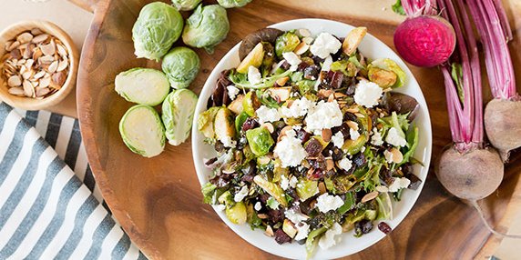 Individual Roasted Brussels Sprouts & Beets Salad