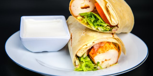 Grilled Chicken Shish Wrap