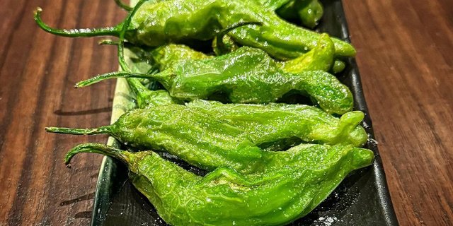 Shishito Peppers w/ Truffle Sat
