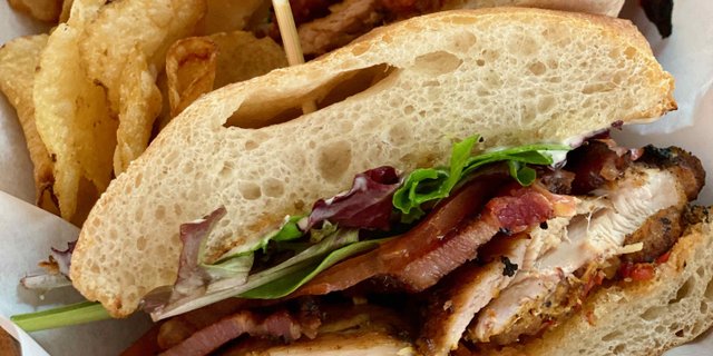 Grilled Moroccan Chicken Hot Club Sandwich