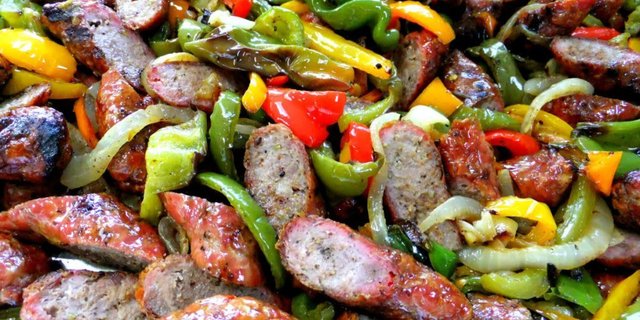 Sausage, Peppers & Onions