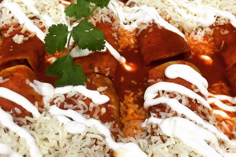 Red Sauce Enchiladas