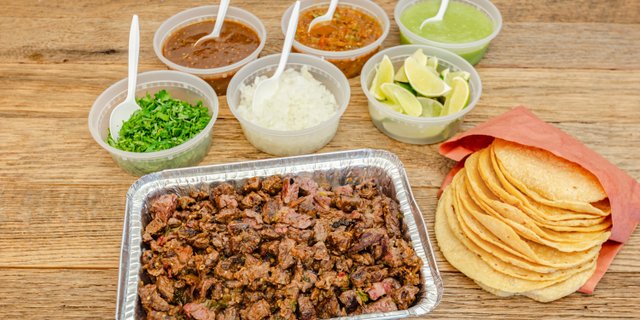 Carne Asada Tacos Tray