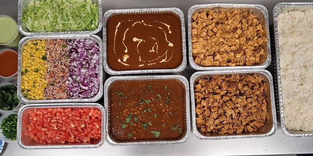 Triple Protein & Double Curry Salad Tray