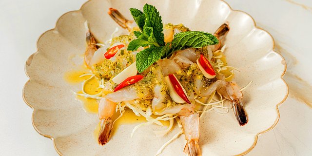 Raw Shrimp Salad