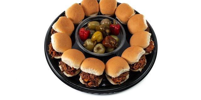 BBQ Pulled Beef Slider Platter