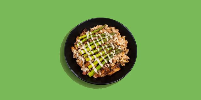 Honey Garlic Chicken & Asparagus Bowl