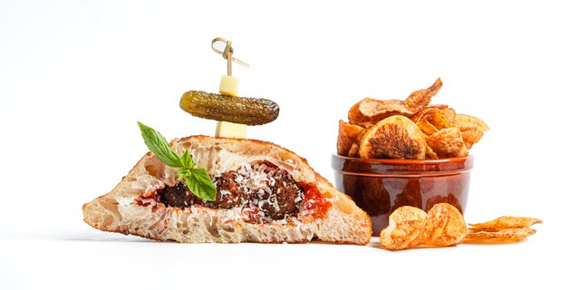 Individual Meatball Italiano Sandwich