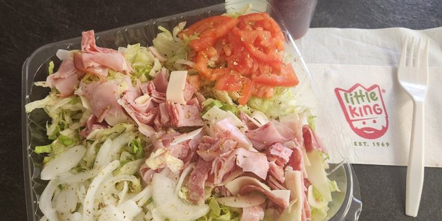Ham, Salami & Provolone Salad