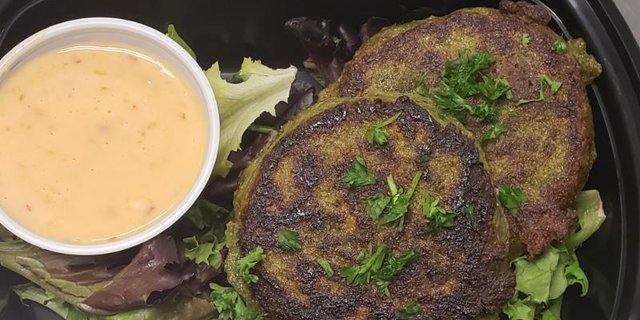 Chickpea & Collard Fritters