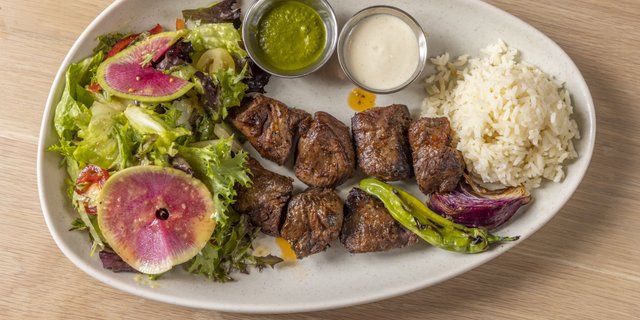 Lamb Shish Kebab Plate