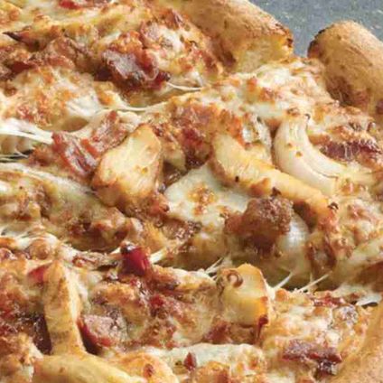 Thin-Crust BBQ Chicken & Bacon Pizza