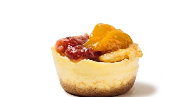 Strawberry Peach Cheesecake