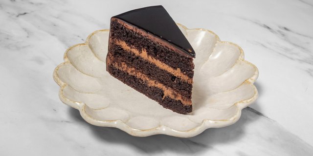Midnight Chocolate Cake Slice