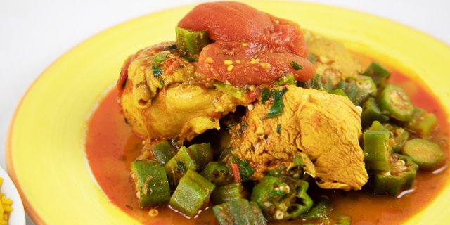Chicken w/ Okra