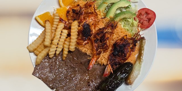 Filete a la Plancha con Camaron