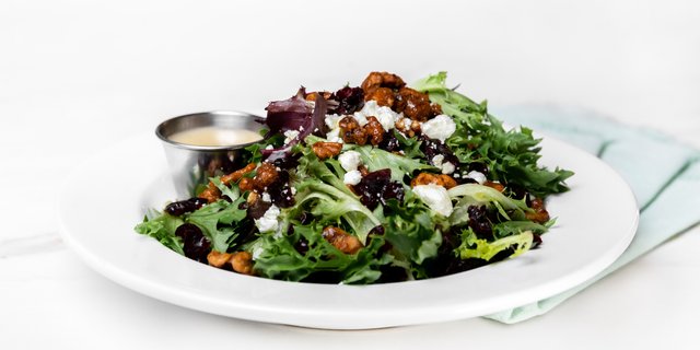 Goat Cheese & Glazed Walnut Salad
