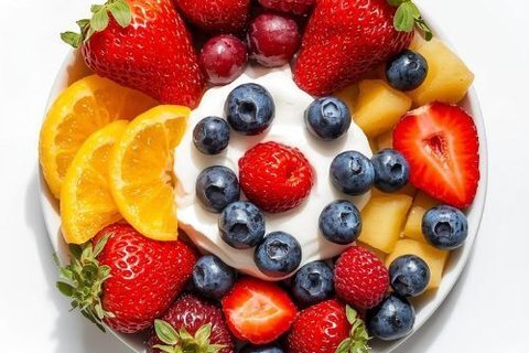 Yogurt, Berries & Fruit