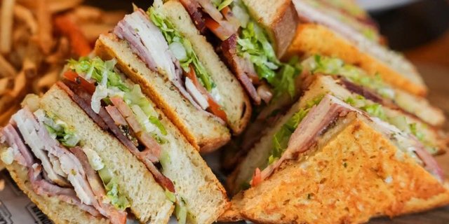 Parm-Crusted Club Sandwich