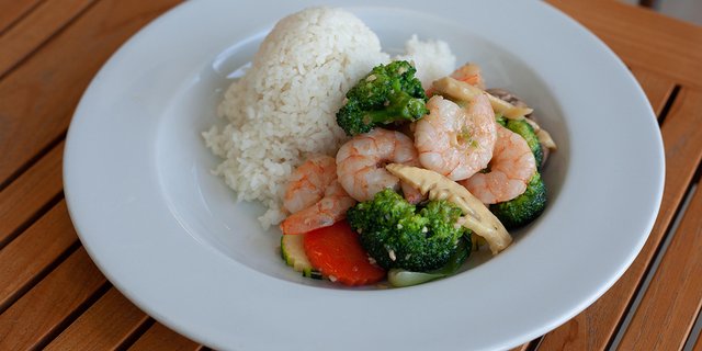 Individual Shrimp w/ Veggies