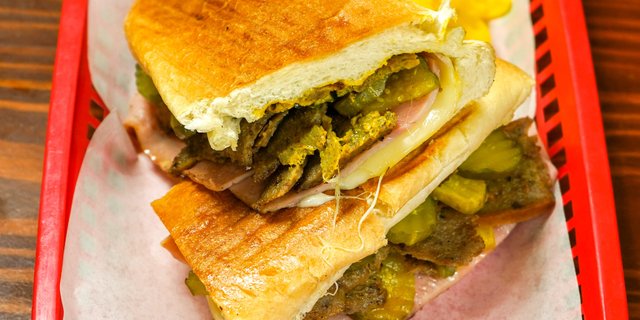 Greek Cubano Sandwich