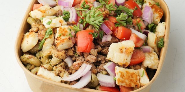 Protein Pesto Pasta Bowl