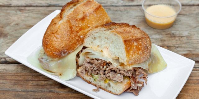 Steak & Swiss Sandwich